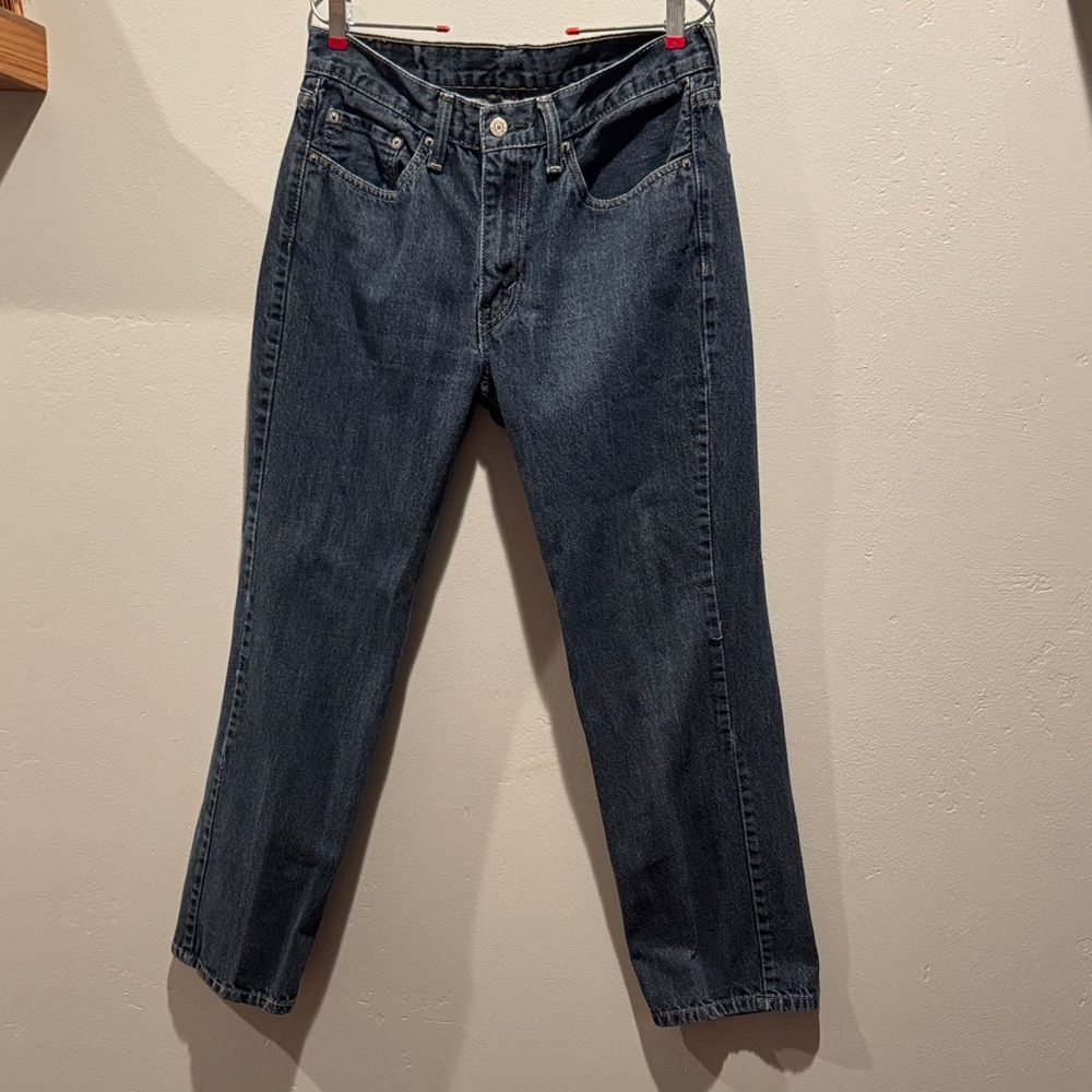 Levi’s Levi Strauss Men’s Classic Straight-Leg Dark Wash Jeans Denim Jean Pants